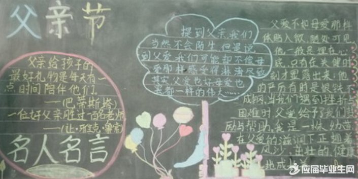 中學(xué)父親節(jié)黑板報(bào)資料