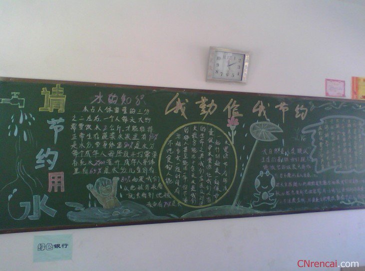世界水日節(jié)約用水主題黑板報內(nèi)容