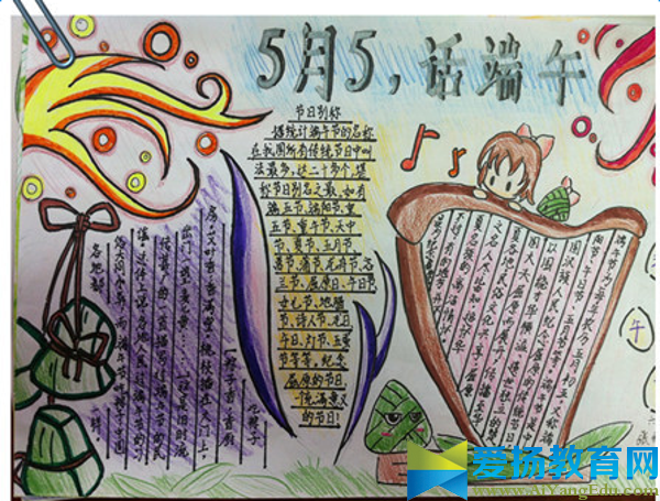 端午節(jié)手抄報設計圖片