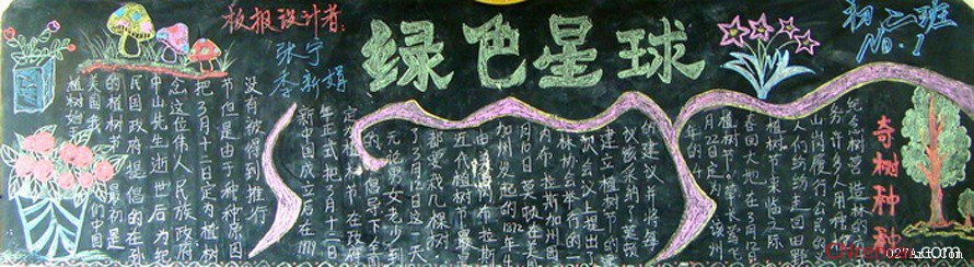 2016年3月12日植樹節(jié)黑板報(bào)資料