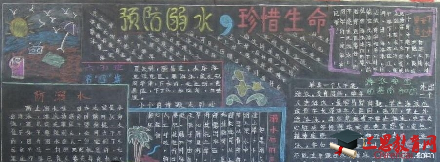 夏季黑板報