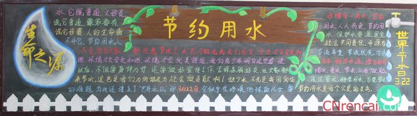 小學生2016年節約用水主題黑板報