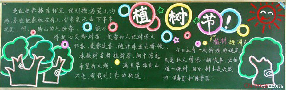 2016愛(ài)綠護(hù)綠植樹(shù)節(jié)黑板報(bào)內(nèi)容