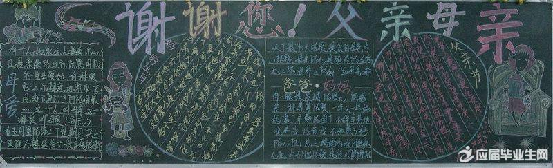 中學父親節黑板報資料