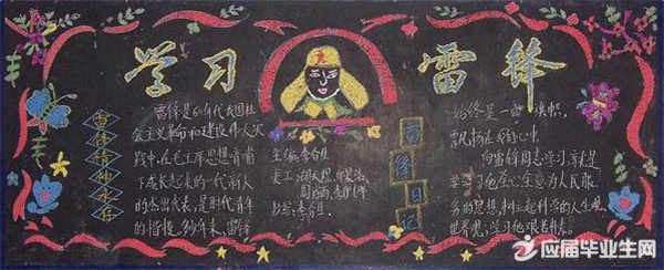 四年級學雷鋒黑板報