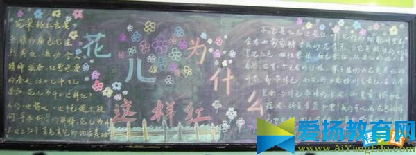 關(guān)于春天的黑板報：春天的贊歌的圖片