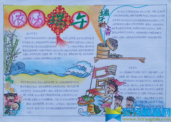 端午節手抄報圖片
