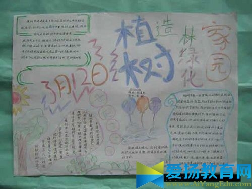 植樹節(jié)手抄報畫畫圖片大全2017