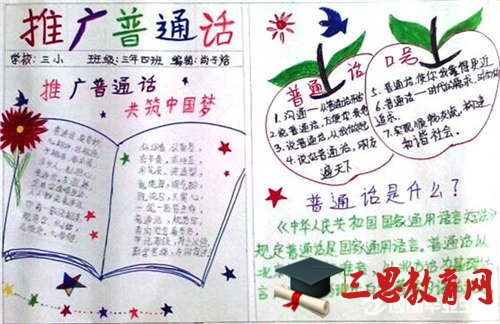 說好普通話手抄報文字資料