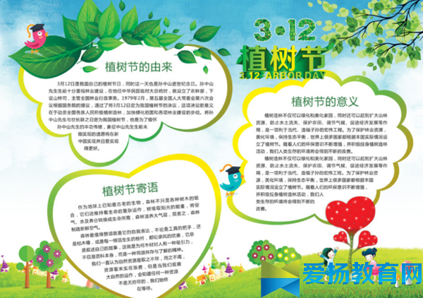 植樹節手抄報邊框設計圖