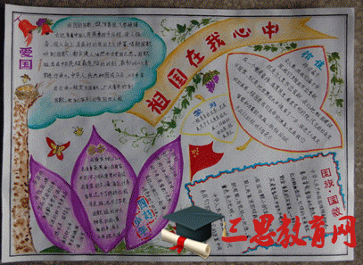 國慶節手抄報版面設計圖3